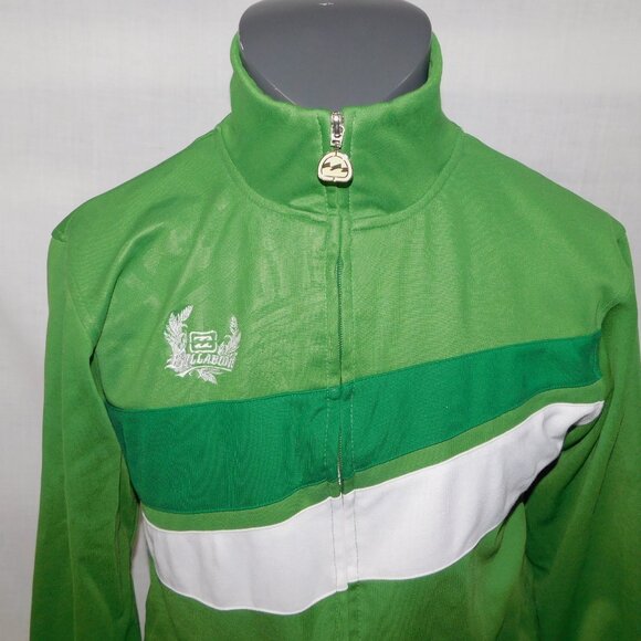 Vintage Billabong Mens L Green White Full Zip Track Jacket - Picture 3 of 10